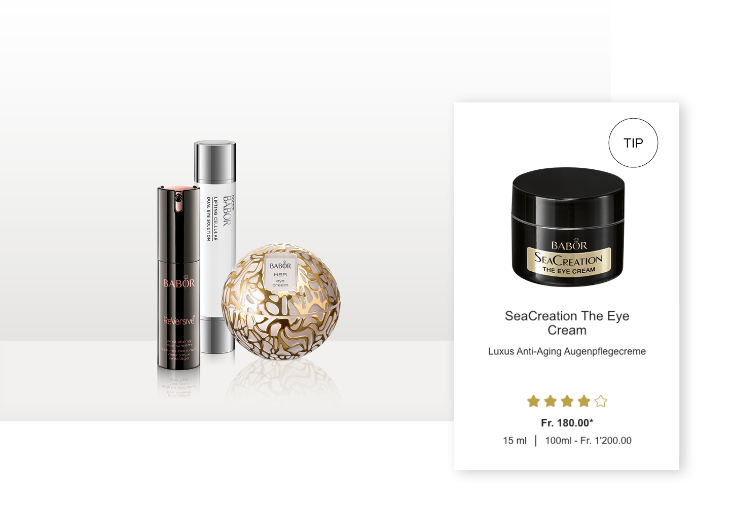 Reversive Augencreme, Dual Eye Solution, HSR Augencreme für mehr Elastizität Reversive Augencreme, Dual Eye Solution, HSR Augencreme für mehr Elastizität
