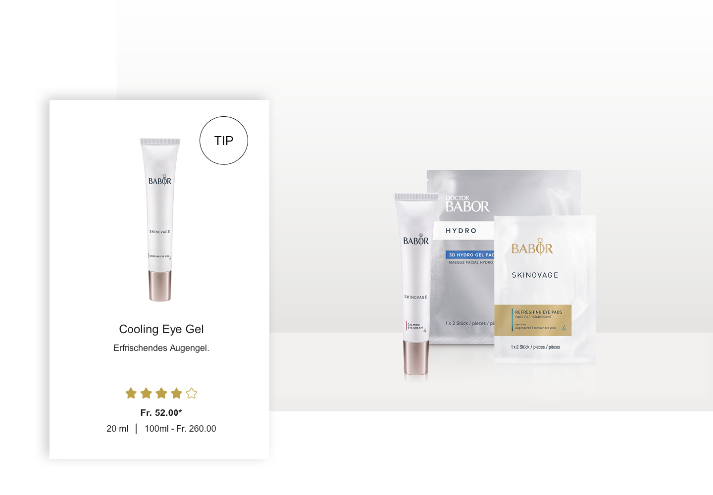 Skinovage Cooling Eye Creme, Skinovage Eye Pads, Hydro Maske schützen vor Falten Skinovage Cooling Eye Creme, Skinovage Eye Pads, Hydro Maske schützen vor Falten